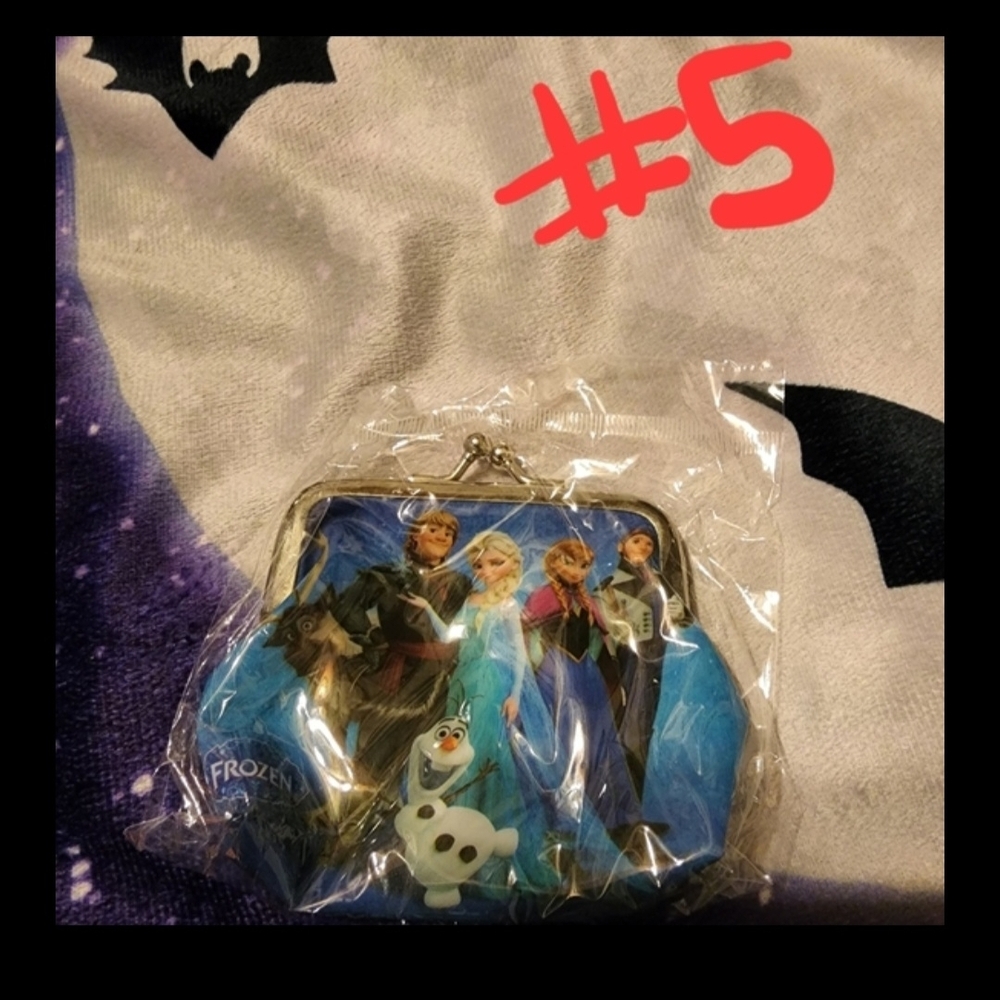 🎆 NWT Kids Frozen Coin Purse – Style #5 Frozen Group Olaf